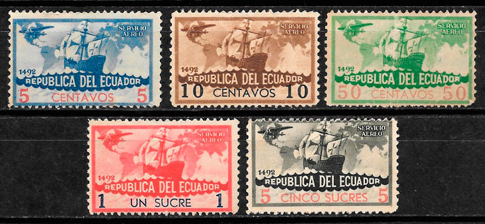 sellos transporte Ecuador 1935