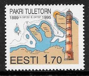 colección sellos Estonia 1995 faros