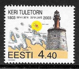 colección sellos faros 2003 Estonia