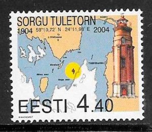 colección sellos 2004 faros Estonia