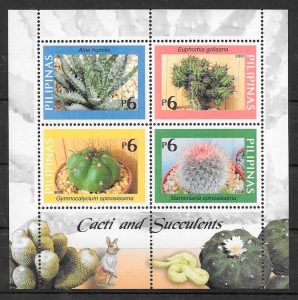 colección sellos flora Filipinas 2003