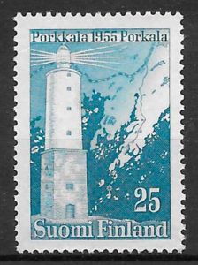 filatelia faros Finlandia 1955