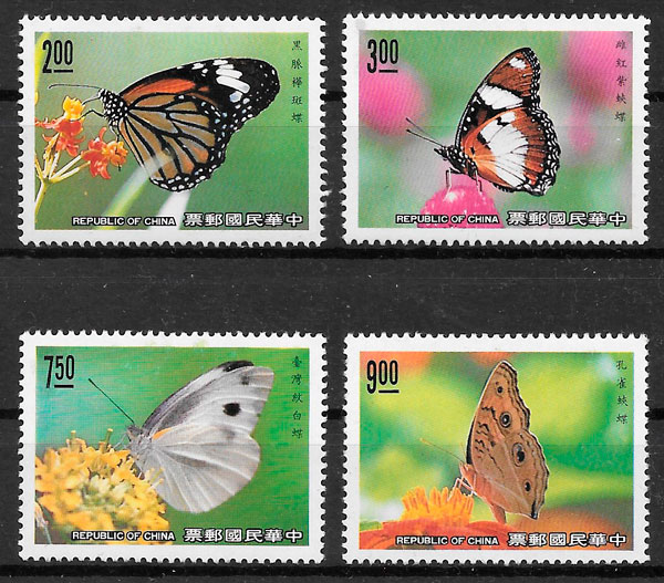 sellos mariposas 1989 Formosa
