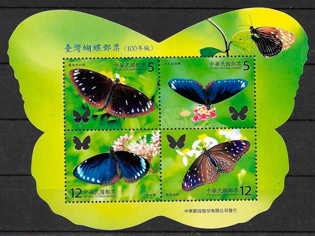 sellos mariposas Formosa 2011