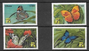 fauna mariposas de Ghana 1999