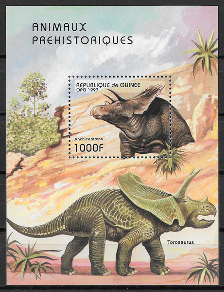 selos fauna prehistórica Guinea 1997