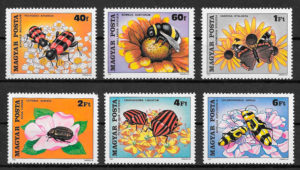 colección sellos fauna y flora Hungría 1980