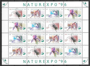 sellos fauna y flora Hungria 1996