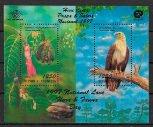 sellos fauna y flora Indonesia 1997