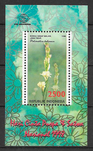 sellos fauna y flora Indonesia 1998