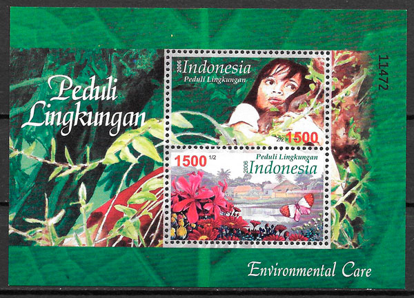 filatelia flora Indonesia 2006