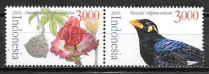 colección sellos fauna y flora Indonesia 2015