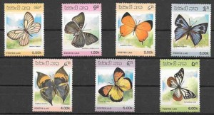 fauna - mariposas Laos 1986