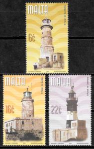 sellos faros Malta 2001