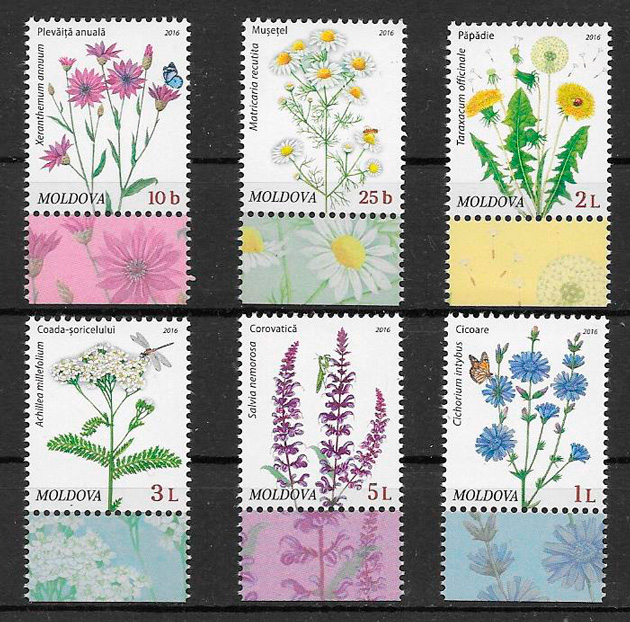 sellos flora Moldavia 2016