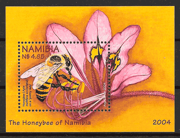 colección sellos fauna y flora Namibia 2004