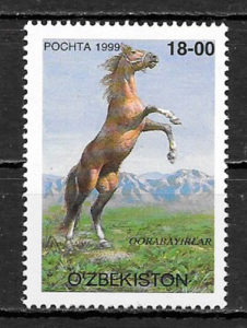 coleccion sellos fauna Ozbekistan 1999