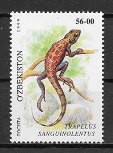 sellos fauna Ozbekistan 1999