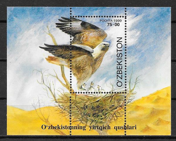 sellos fauna Ozbekistan 1999