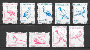 coleccion sellos fauna Ozbekistan 2016