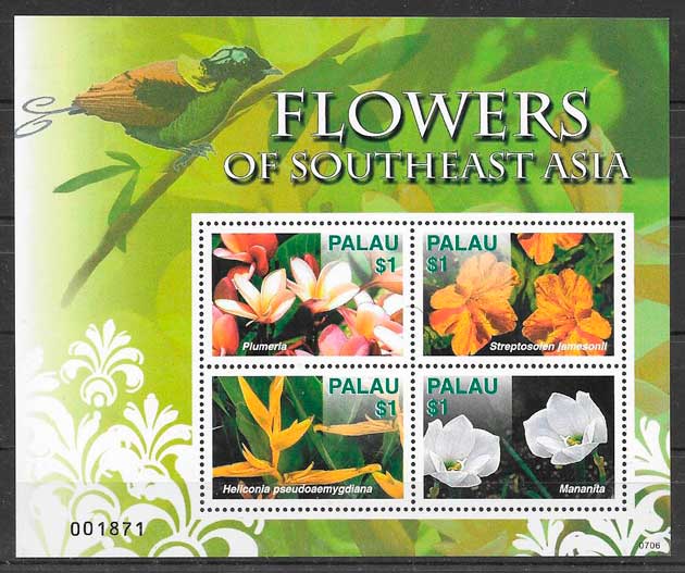 sellos flora Palau 2007