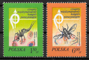 filatelia colección fauna Polonia 1978