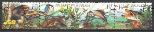 sellos filatelia fauna y flora Polonia 2004