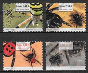 coleccion sellos fauna Polonia 2013