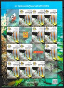 filatelia coleccion fauna Polonia 2014
