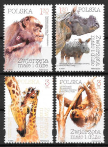filatelia fauna Polonia 2018