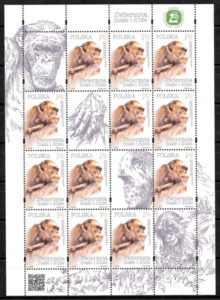 colección sellos fauna Polonia 2018