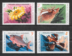 filatelia coleccion fauna y flora Rumania 1984