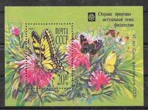 Fauna - mariposas Rusia 1991