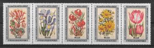 sellos flora Siria 1976