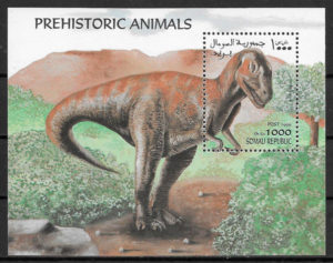 colección sellos dinosaurios Somalia 1999