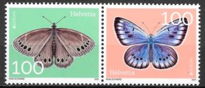 sellos mariposas Suiza 2021