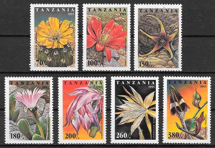 filatelia flora tanzania 1995