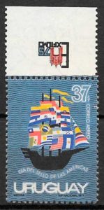 coleccion sellos transporte Uruguay 1972