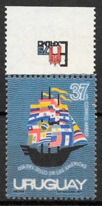 coleccion sellos transporte Uruguay 1972