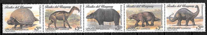 sellos animales prehistoricos Yruguay 1996
