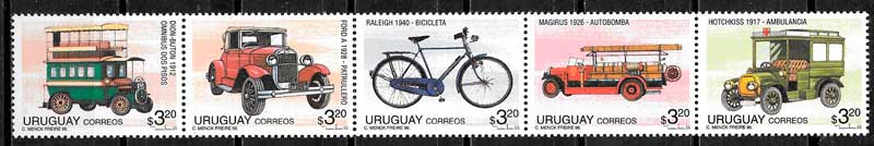 sellos transporte Uruguay 1996