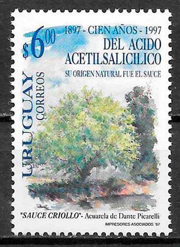 sellos flora Uruguay 1997