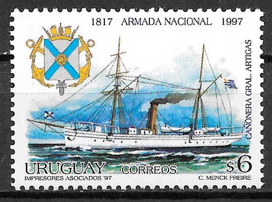 sellos transporte Uruguay 1997