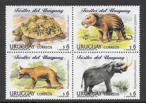 animales prehistórico Uruguay 1998