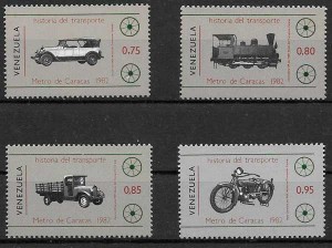sellos transporte Venezuela 1983