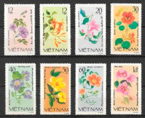 filatelia colección flora Viet Nam 1980