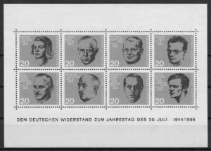 filatelia personalidades Alemania 1964