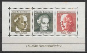 filatelia personalidades Alemania 1969