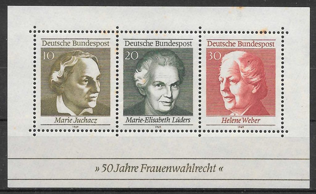 sellos personalidades Alemania 1969