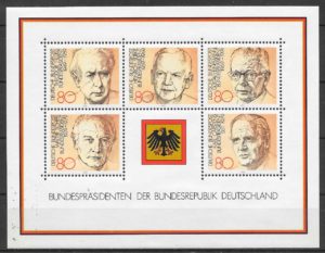 filatelia personalidades Alemania 1977